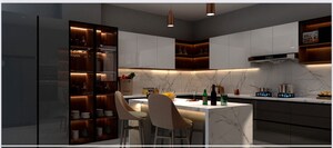 Kitchen in 4 BHK Builder Floor at Palam Vihar – for Sale