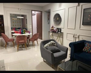 Living Room in 3 BHK Apartment at Aaryan Builders Embassy, Ambli – for Rent