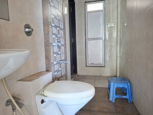 Bathroom in 3 BHK Apartment at Oval Apartments, Kharghar – for Rent