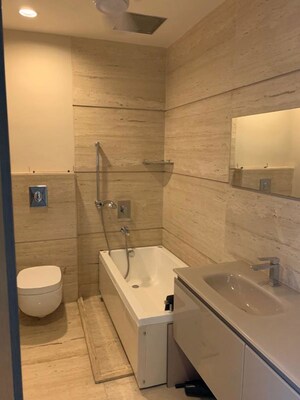 Bathroom in 4 BHK Builder Floor at West End Colony – for Rent