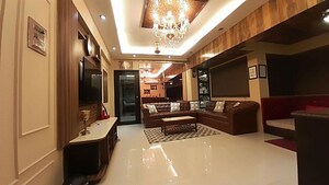 Living Room in 1 BHK Apartment at Palm Beach Apartments, Versova – for Rent