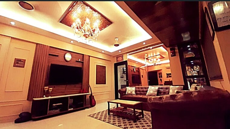 Living Room, palm-beach-apartments 1 Bedroom 650 Sq.Ft. Apartment In Versova Mumbai 10379029