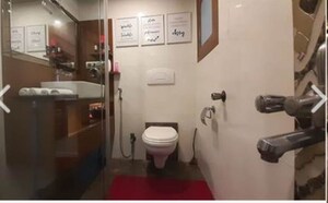 Bathroom in 1 BHK Apartment at Palm Beach Apartments, Versova – for Rent