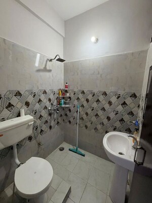 Bathroom in 3 BHK Builder Floor at Guru Nanak Enclave, Dhakoli – for Sale
