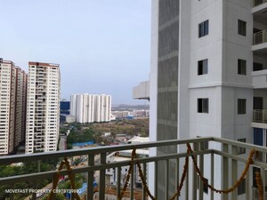 Balcony in 3 BHK Apartment at Hallmark Treasor, Narsingi – for Rent