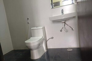Bathroom in 3 BHK Apartment at KM Residency, Raj Nagar Extension – for Rent