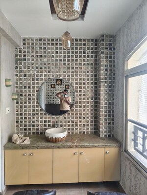 Bathroom in 3 BHK Apartment at My Home Abhra, Madhapur – for Rent