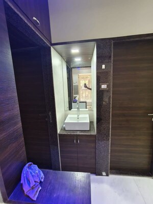 Bathroom in 1 BHK Apartment at Kores Nakshatra, Vartak Nagar – for Rent