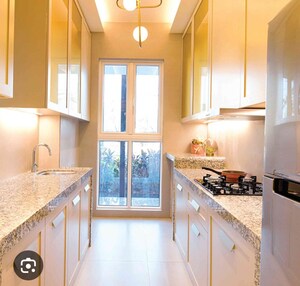 Kitchen in 1 BHK Apartment at Raymond Aashiyana, Vartak Nagar – for Sale