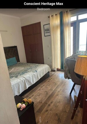 Bedroom in 3 BHK Apartment at Conscient Heritage Max, Sector 102 – for Rent