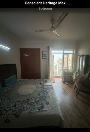 Bedroom in 3 BHK Apartment at Conscient Heritage Max, Sector 102 – for Rent
