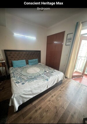 Bedroom in 3 BHK Apartment at Conscient Heritage Max, Sector 102 – for Rent