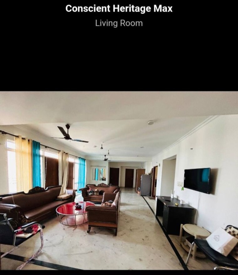 Living Room, conscient-heritage-max 3 Bedroom 2075 Sq.Ft. Apartment In Sector 102 Gurgaon 10379313
