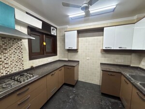 Kitchen in 3 BHK Builder Floor at Greater Kailash I – for Rent