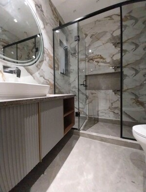 Bathroom in 4 BHK Builder Floor at Green Park – for Rent