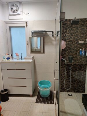 Bathroom in 4 BHK Builder Floor at Vasant Vihar – for Rent