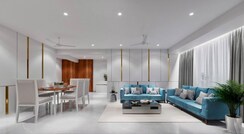 3 BHK + Extra Room Apartment For Rent in Ajmera Beverly Hills and Royal Empire