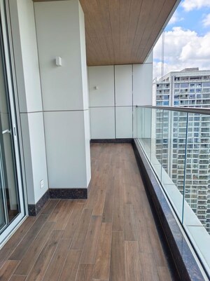 Balcony in 3.5 BHK Apartment at Panchshil Towers, Kharadi – for Rent