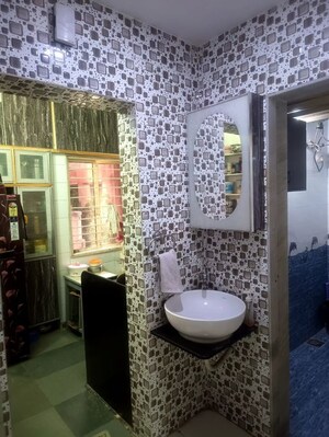 Bathroom in 3 BHK Apartment at Ayojan Nagar – for Rent