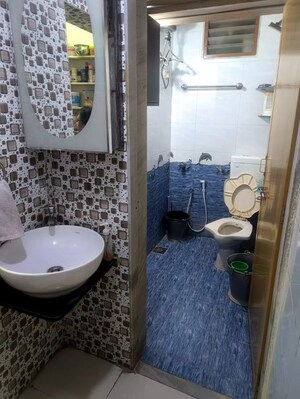 Bathroom in 3 BHK Apartment at Ayojan Nagar – for Rent
