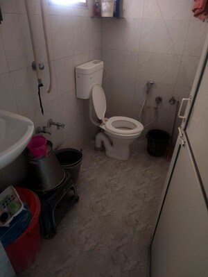 Bathroom in 3 BHK Apartment at Ayojan Nagar – for Rent