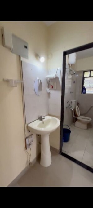 Bathroom in 2 BHK Apartment at Mhada Colony – for Rent