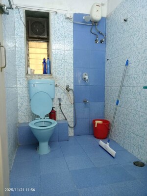 Bathroom in 1 BHK Apartment at Kshitij CHS, Goregaon East – for Rent
