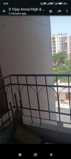 Balcony in 2 BHK Apartment at High End Paradise II, Raj Nagar Extension – for Rent