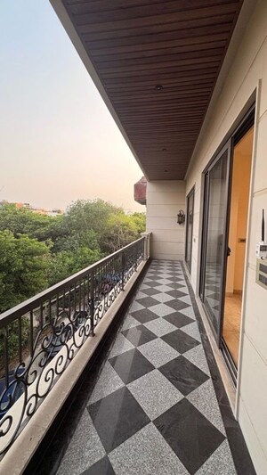 Balcony in 3 BHK Builder Floor at Greater Kailash I – for Rent