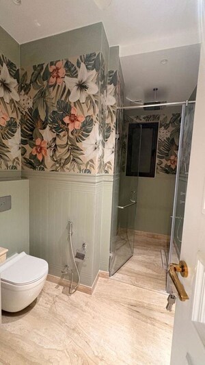 Bathroom in 3 BHK Builder Floor at Greater Kailash I – for Rent