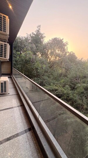 Balcony in 3 BHK Builder Floor at Greater Kailash I – for Rent