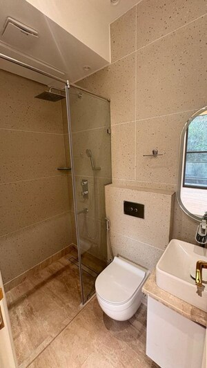 Bathroom in 3 BHK Builder Floor at Greater Kailash I – for Rent
