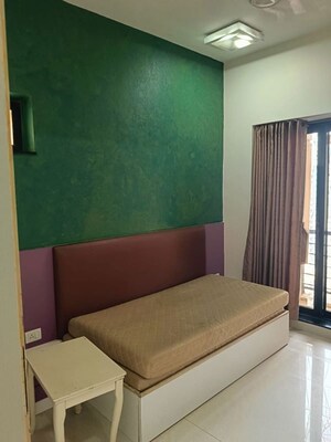 Bedroom in 3 BHK Apartment at K Raheja Heights, Malad East – for Rent