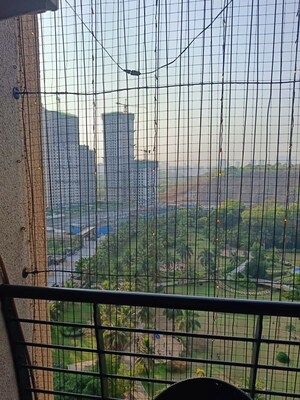 Balcony in 3 BHK Apartment at K Raheja Heights, Malad East – for Rent