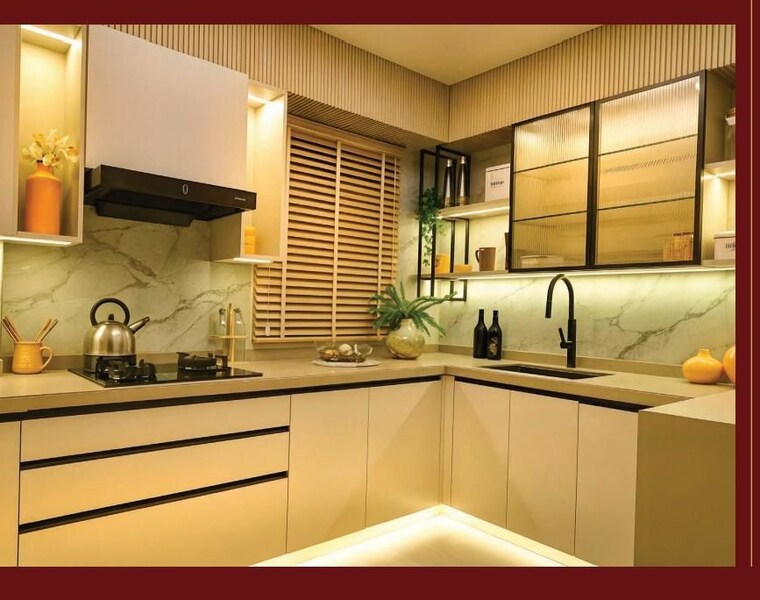 Kitchen, dosti-604 3 Bedroom 970 Sq.Ft. Apartment In Wagle Industrial Estate Thane 10380101
