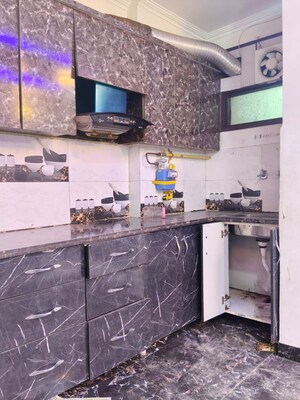 Kitchen in 2 BHK Builder Floor at Chattarpur – for Rent
