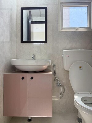 Bathroom in 2 BHK Apartment at Signature The Millennia 3, Sector 37d – for Rent