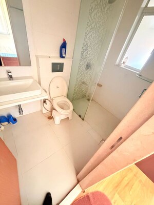Bathroom in 3 BHK Apartment at Concret Sai Saakshaat, Kharghar – for Rent