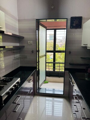 Kitchen in 2.5 BHK Apartment at Lotus Sky Garden, Malad West – for Rent