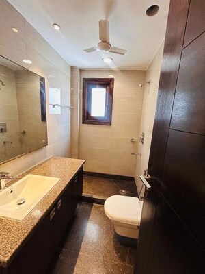 Bathroom in 3 BHK Builder Floor at Greater Kailash I – for Rent