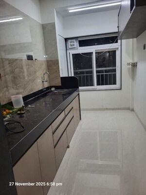 Kitchen in 2.5 BHK Apartment at Lotus Sky Garden, Malad West – for Rent