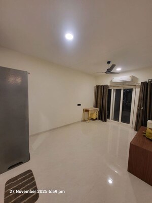 Living Room in 2.5 BHK Apartment at Lotus Sky Garden, Malad West – for Rent
