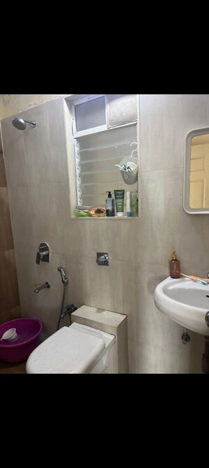 Bathroom in 1.5 BHK Apartment at Vijay Orovia, Ghodbunder Road – for Rent