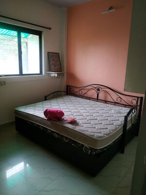Bedroom in 2 BHK Apartment at Puraniks Kanchanpushp Complex, Kavesar – for Rent
