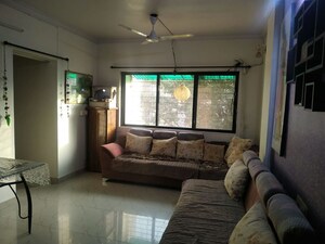 Living Room in 2 BHK Apartment at Puraniks Kanchanpushp Complex, Kavesar – for Rent