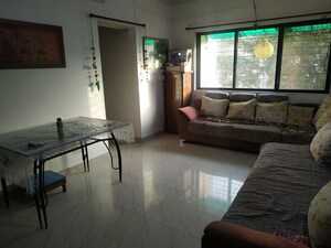 Living Room in 2 BHK Apartment at Puraniks Kanchanpushp Complex, Kavesar – for Rent