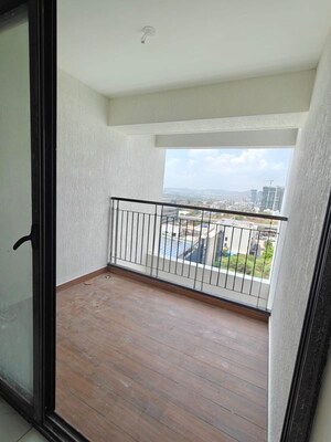 Balcony in 3 BHK Apartment at Rahul Aston, Hinjewadi – for Rent