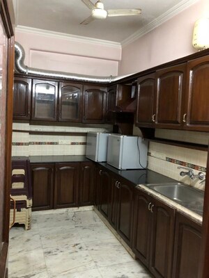 Kitchen in 3 BHK Builder Floor at Greater Kailash ii – for Rent