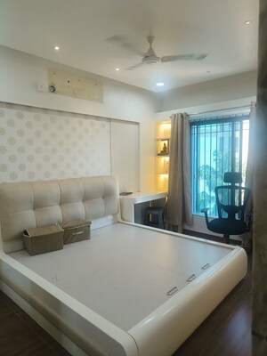 Living Room in 2 BHK Apartment at Manav Silver Skyscapes, Wakad – for Rent