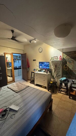 Living Room in 1 BHK Apartment at Garden View CHS Mahim, Mahim – for Rent